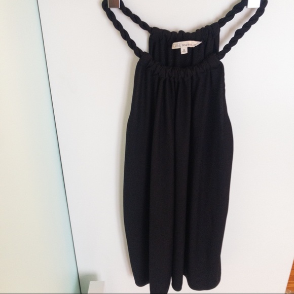 RACHEL Rachel Roy Tops - Rachel Roy Black Braided Halter Top Blouse Size M